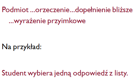 Przykład prostej składni