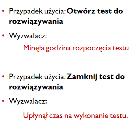 Przykłady wyzwalaczy