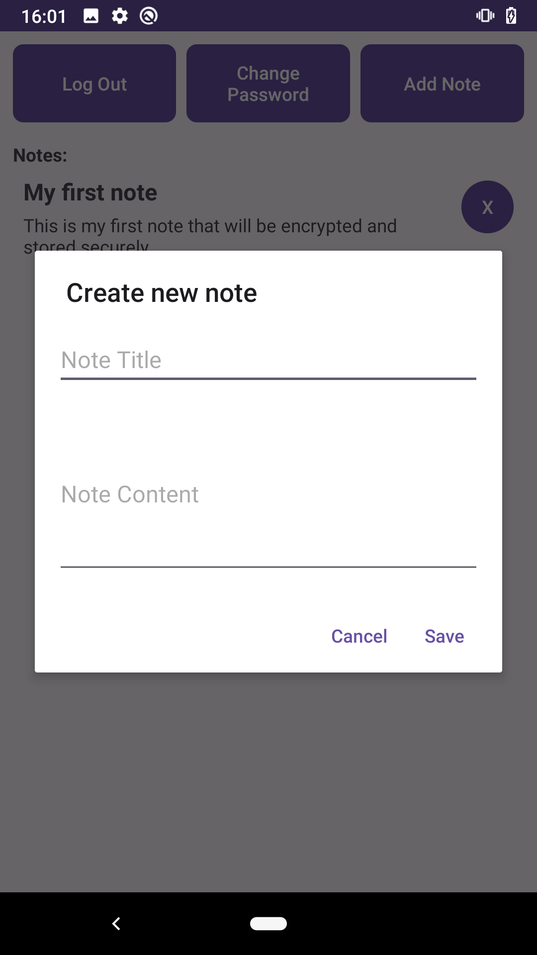 Create note